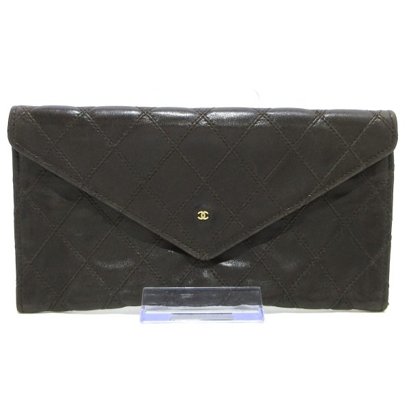 37885515 1 Chanel Bicolore Long Wallet Lambskin Black