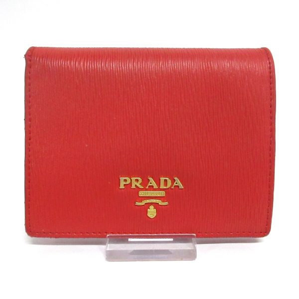 37885604 1 Prada Bifold Wallet Leather Red