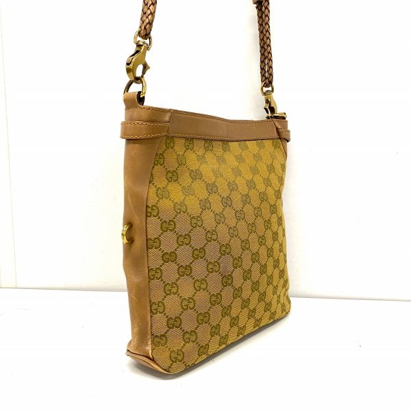 37885625 2 Gucci Gg Pattern Jacquard Shoulder Bag Brown