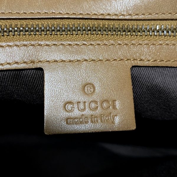 37885625 8 Gucci Gg Pattern Jacquard Shoulder Bag Brown