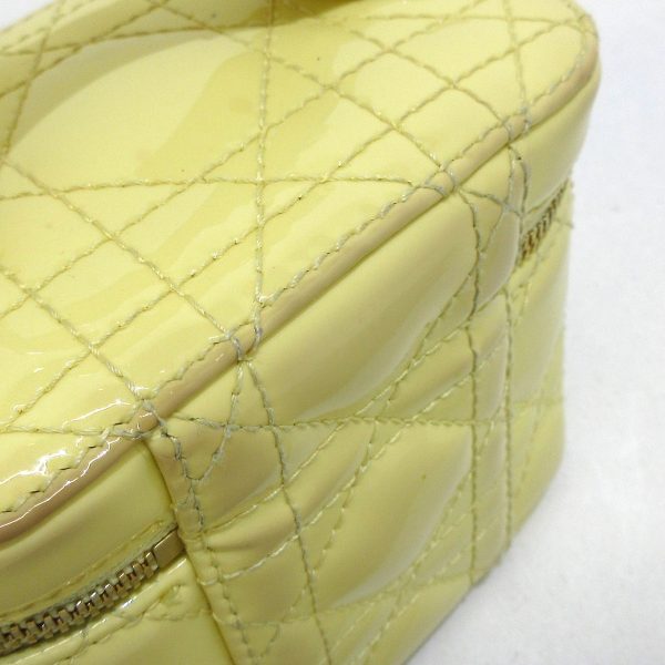 37886014 14 Dior Lady Dior Micro Vanity Bag Yellow Enamel