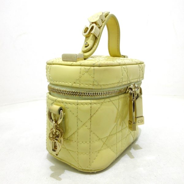 37886014 2 Dior Lady Dior Micro Vanity Bag Yellow Enamel