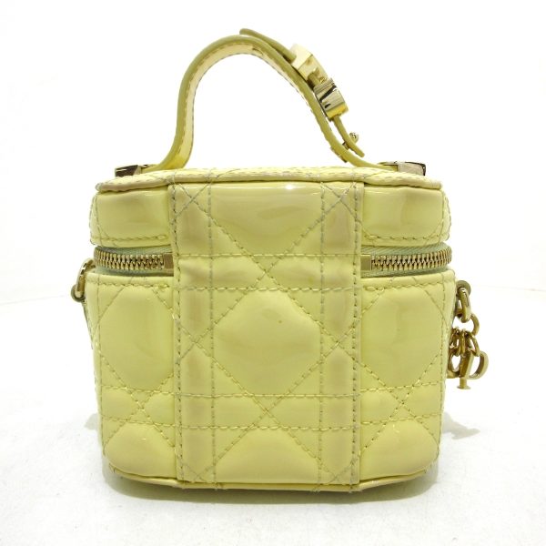 37886014 3 Dior Lady Dior Micro Vanity Bag Yellow Enamel