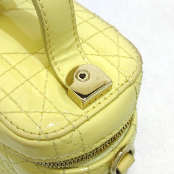 37886014 9 Dior Lady Dior Micro Vanity Bag Yellow Enamel