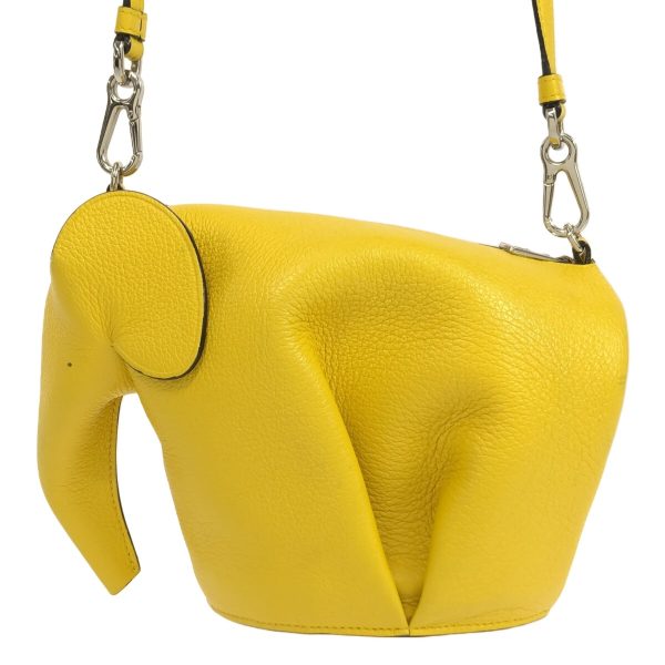 37886157 3 Loewe Elephant Mini Bag Shoulder Bag Leather Yellow