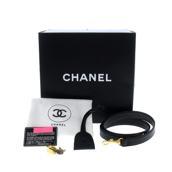 37886316 11 Chanel Vanity Bag Caviar Skin Black