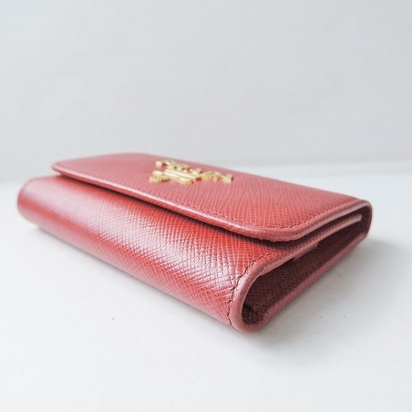 37886591 6 Prada Key Case Saffiano Metal Red