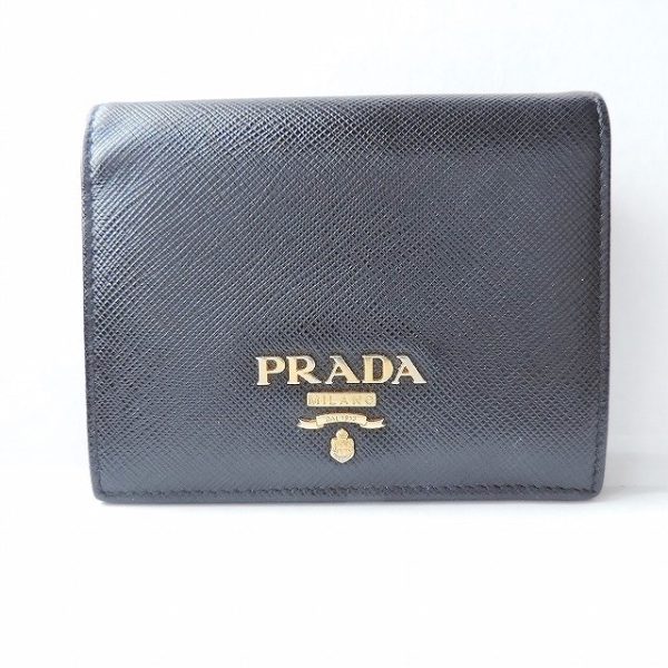 37886592 1 Prada Bifold Wallet Saffiano Metal Black