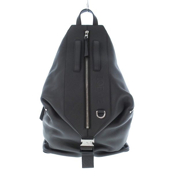 37886604 1 Loewe Convertible Backpack Rucksack Calf Leather Black