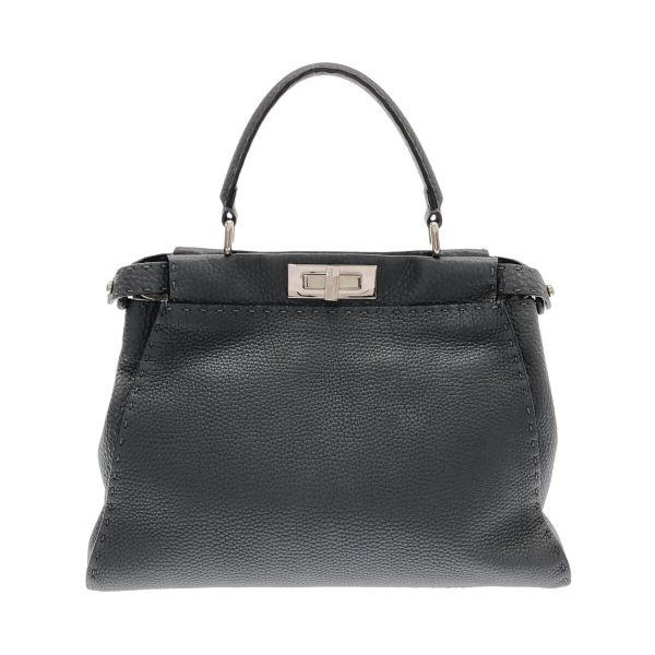 37887063 1 Fendi Handbag Leather Gray