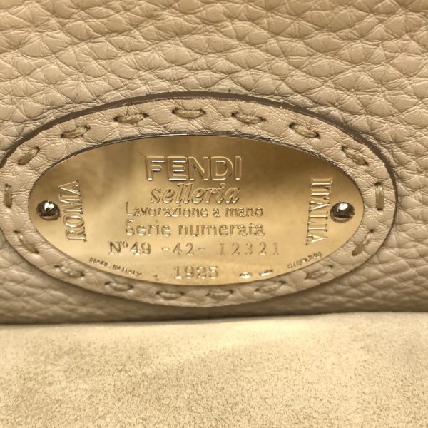 37887063 7 Fendi Handbag Leather Gray