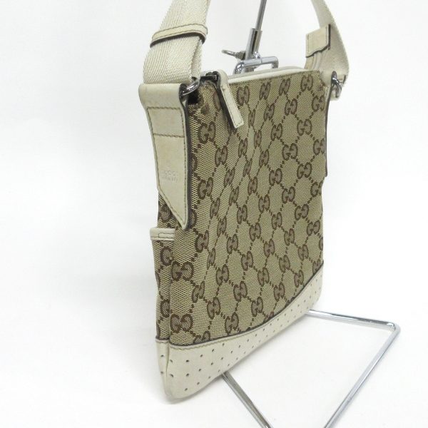 37887823 2 Gucci Gg Pattern Jacquard Shoulder Bag Beige