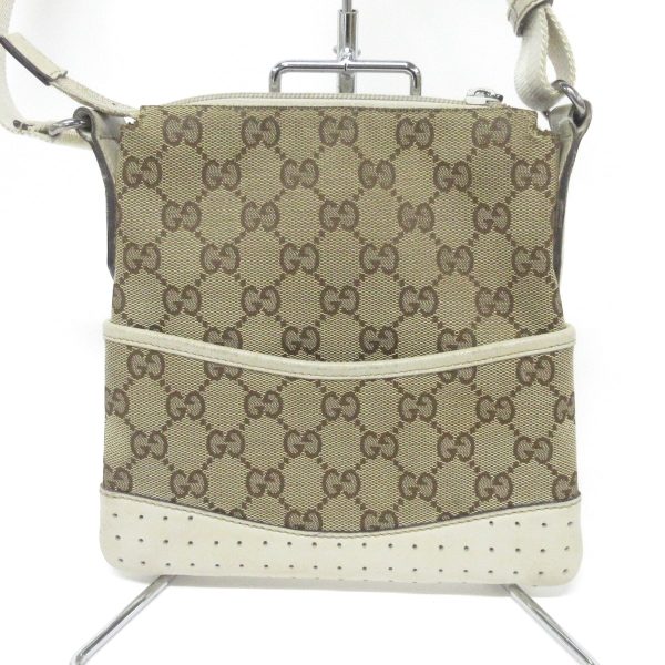 37887823 3 Gucci Gg Pattern Jacquard Shoulder Bag Beige