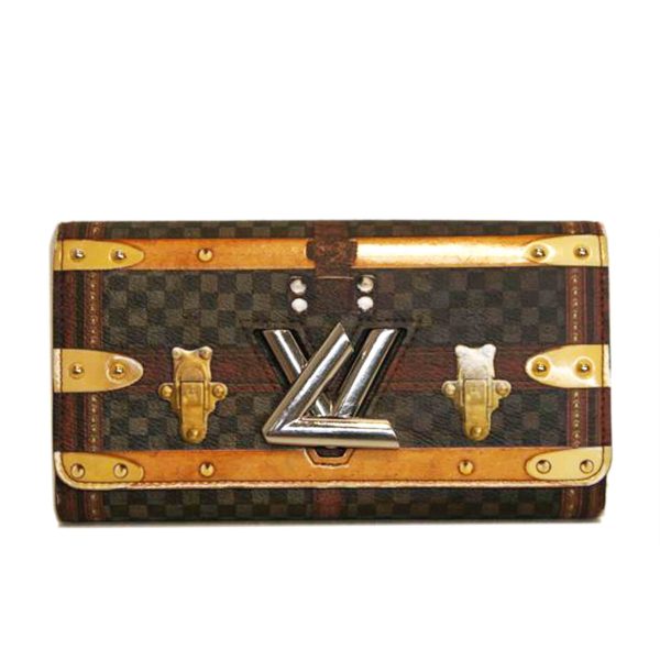 37888 1 Louis Vuitton Portefeuille Twist Transform de Damier Wallet Trompe Loeil