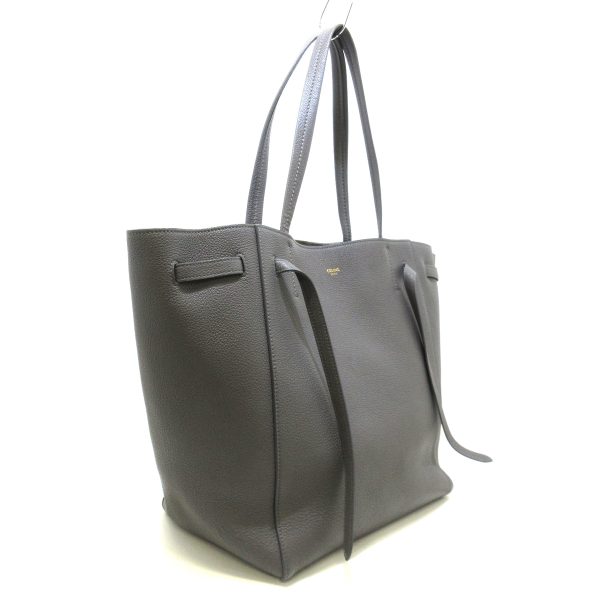 37888521 2 Celine Hippo Phantom Small With Belt Soft Grained Calf Tote Bag Gray