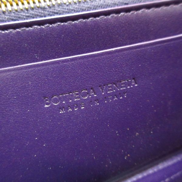 37889446 5 Bottega Veneta Maxi Intrecciato Long Wallet Purple Leather