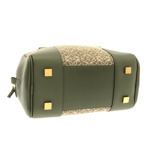 37890258 4 Loewe Amazona 19 Square Handbag Anagram Jacquard Calf Avocado Green