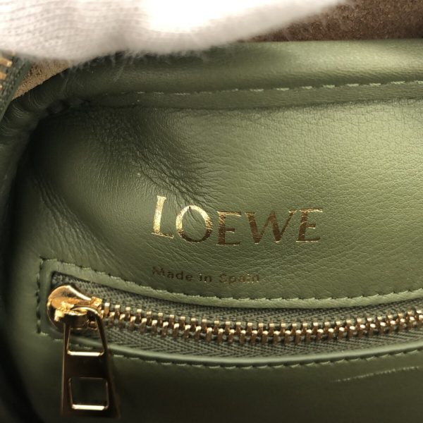 37890258 7 Loewe Amazona 19 Square Handbag Anagram Jacquard Calf Avocado Green