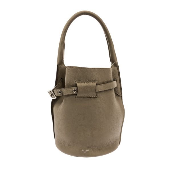 37890457 1 Celine Big Bag Bucket Nano Leather Handbag Gray