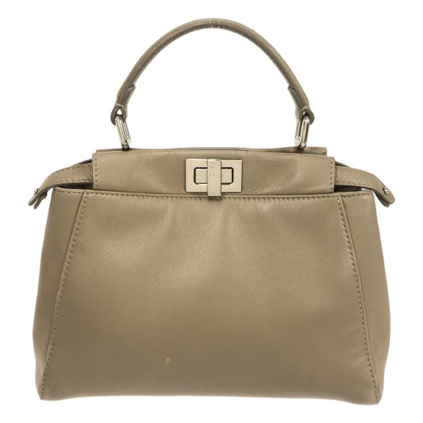 37890523 1 Fendi Handbag Nappa Leather Beige