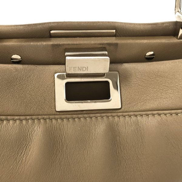 37890523 10 Fendi Handbag Nappa Leather Beige