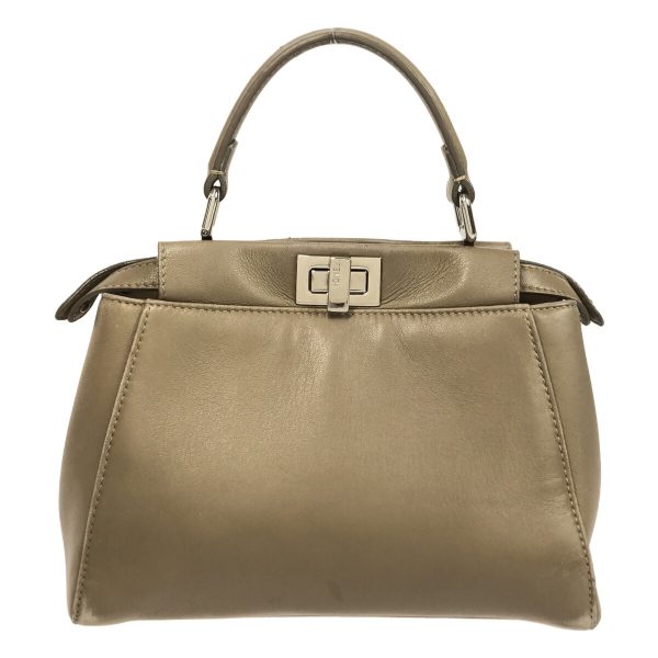 37890523 3 Fendi Handbag Nappa Leather Beige