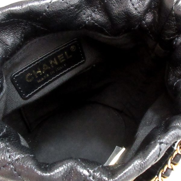 37890648 6 Chanel Matelasse Shoulder Bag Goatskin Velvet Black