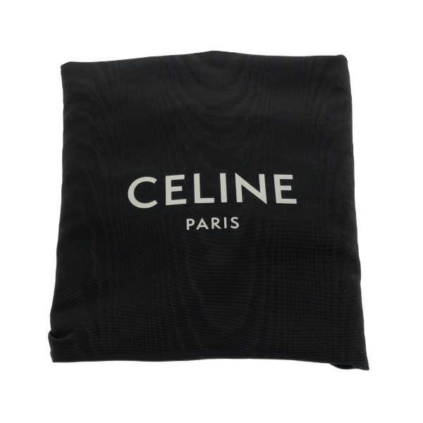 37890661 11 Celine Sangle Medium Soft Grained Calf Shoulder Bag Black