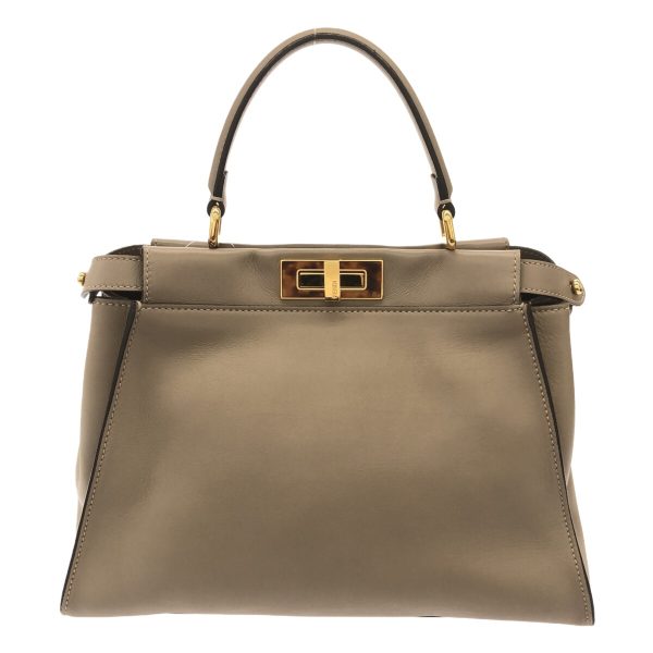 37890785 1 Fendi Handbag Leather Beige