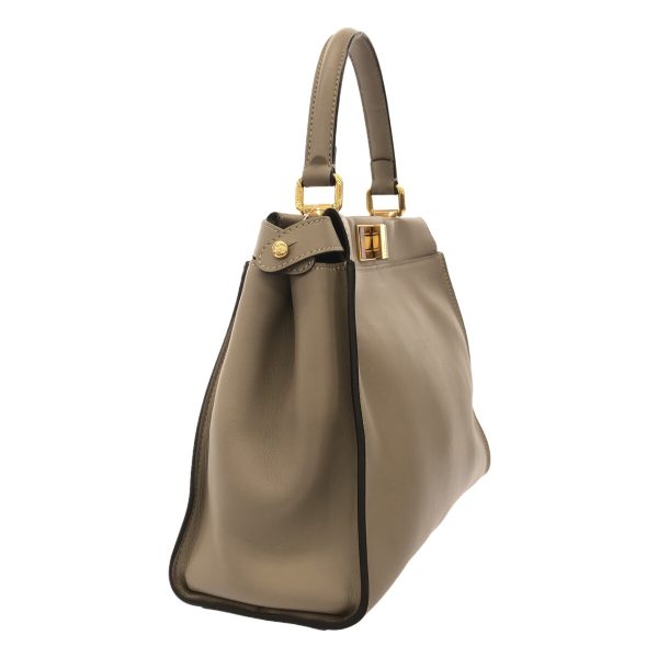 37890785 2 Fendi Handbag Leather Beige