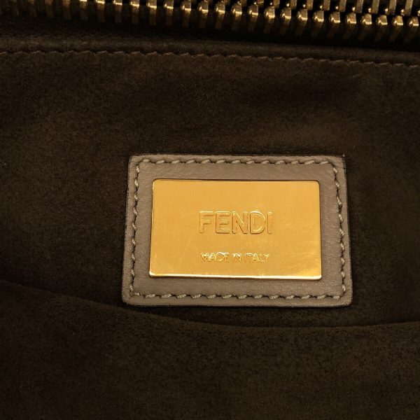 37890785 7 Fendi Handbag Leather Beige