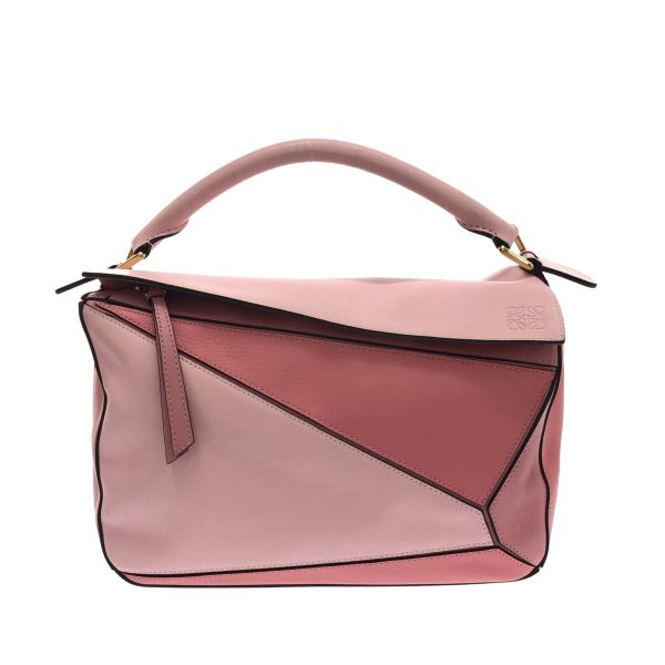 37891084 1 Loewe Puzzle Handbag Calfskin Leather Light Pink