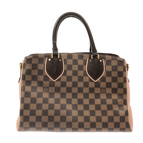 37891239 3 Louis Vuitton Normandy Damier Canvas Taurillon Leather Handbag Magnolia