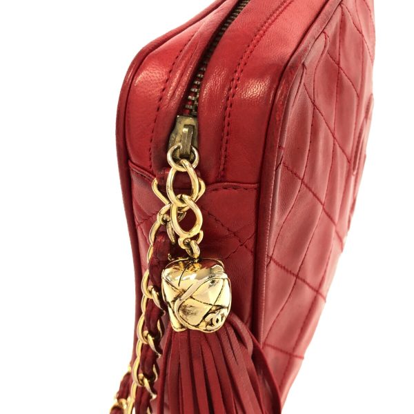 37891503 10 Chanel Matelasse Shoulder Bag Lambskin Red