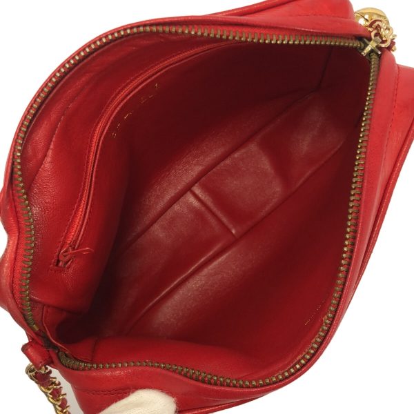 37891503 6 Chanel Matelasse Shoulder Bag Lambskin Red