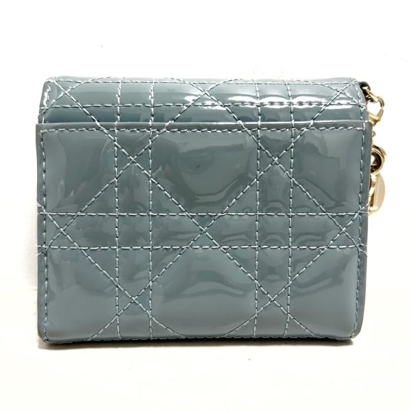 37892429 2 Dior Lady Dior Lotus Wallet Gray Enamel