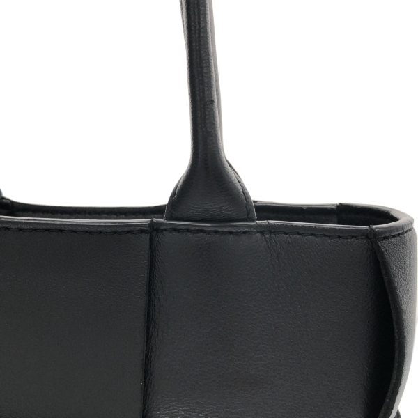 37892676 9 Bottega Veneta Mini Cassette Tote Bag Black Leather