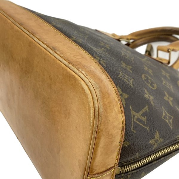 37893370 5 Louis Vuitton Alma Monogram Canvas Handbag Brown