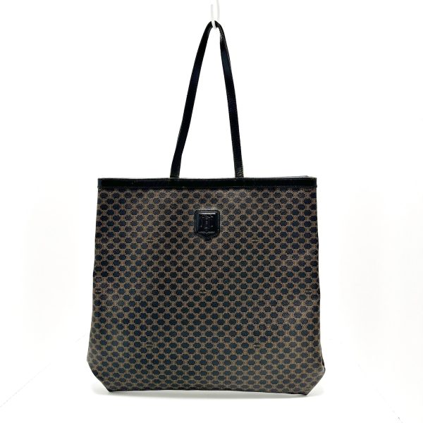 37893724 1 Celine Macadam Pattern PVC Tote Bag Black