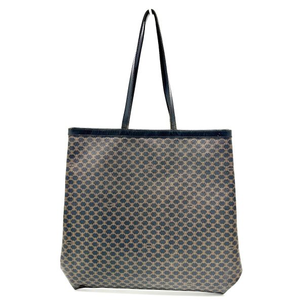 37893724 3 Celine Macadam Pattern PVC Tote Bag Black