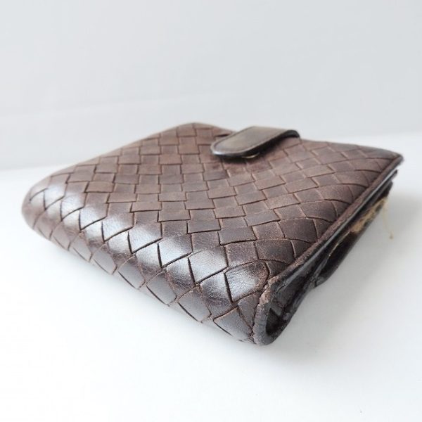 37894063 7 Bottega Veneta Intrecciato Bifold Wallet Brown Leather