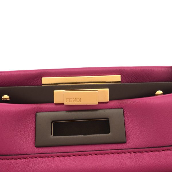 37894841 10 Fendi Handbag Leather Pink