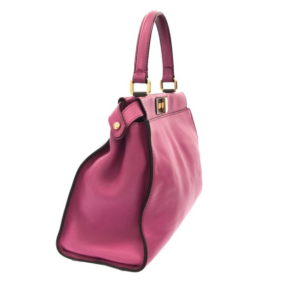 37894841 2 Fendi Handbag Leather Pink