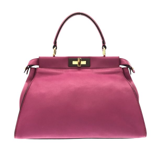 37894841 3 Fendi Handbag Leather Pink