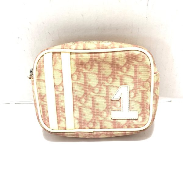 37894845 1 Dior Trotter Pouch Ivory Pink