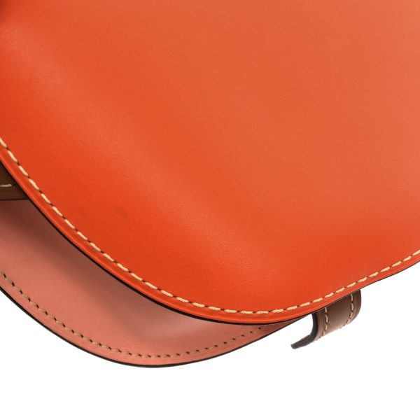 37895576 13 Loewe Gate Bag Small Shoulder Bag Soft Calfskin Leather Orange