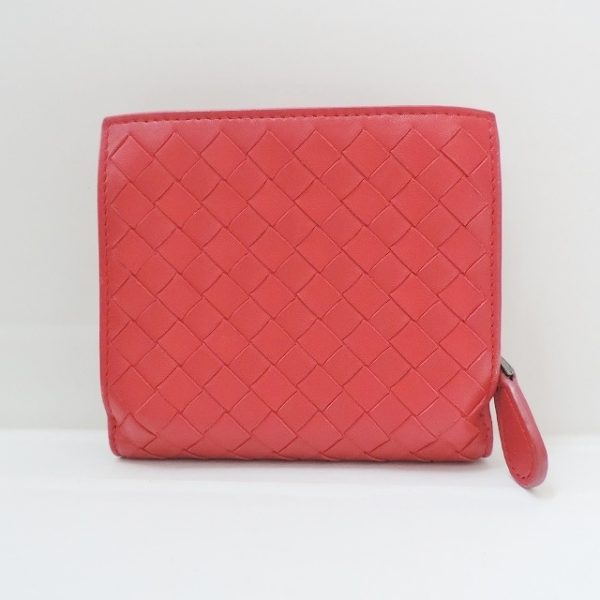 37895581 2 Bottega Veneta Intrecciato Bifold Wallet Red Leather