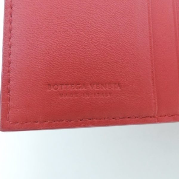 37895581 5 Bottega Veneta Intrecciato Bifold Wallet Red Leather