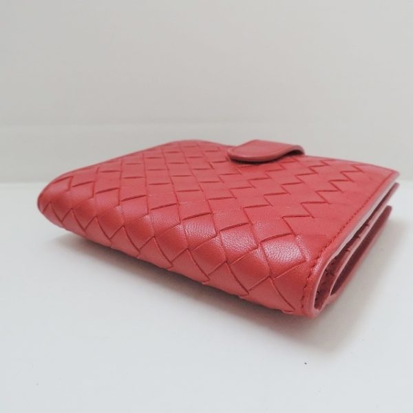 37895581 7 Bottega Veneta Intrecciato Bifold Wallet Red Leather