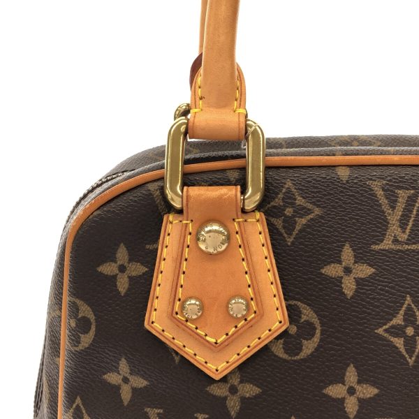 37896053 10 Louis Vuitton Manhattan Monogram Canvas Handbag Brown